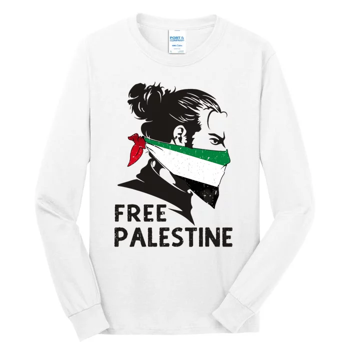 Free Palestine Flag Save Gaza End Occupation Palestinian Tall Long Sleeve T-Shirt