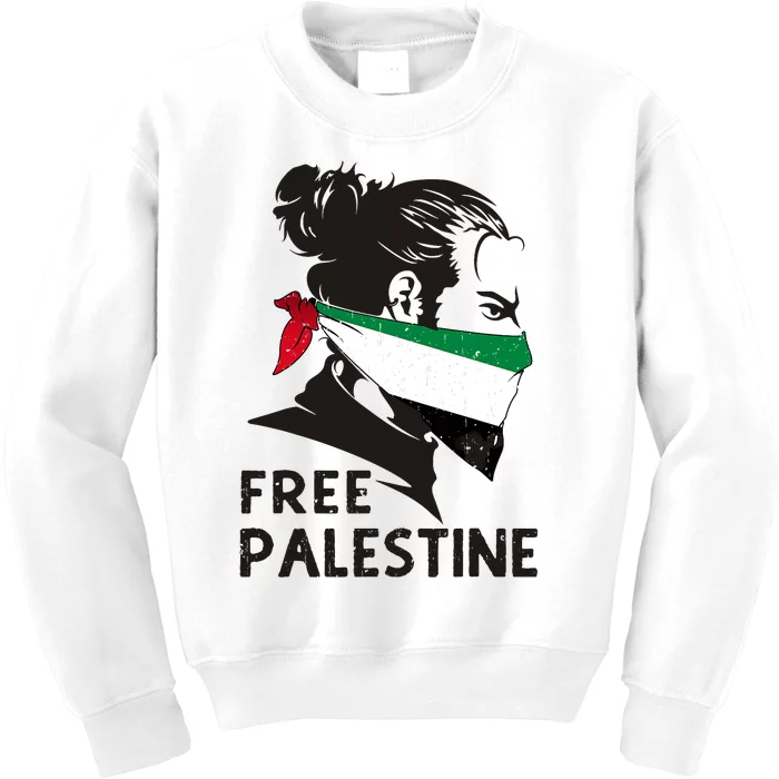 Free Palestine Flag Save Gaza End Occupation Palestinian Kids Sweatshirt