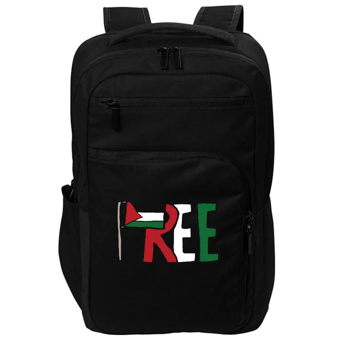 Free Palestine Impact Tech Backpack