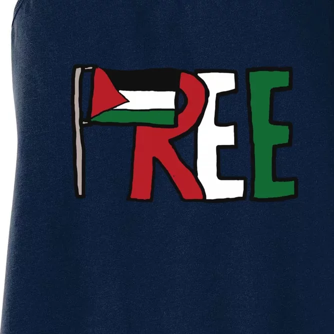 Free Palestine Women's Racerback Tank