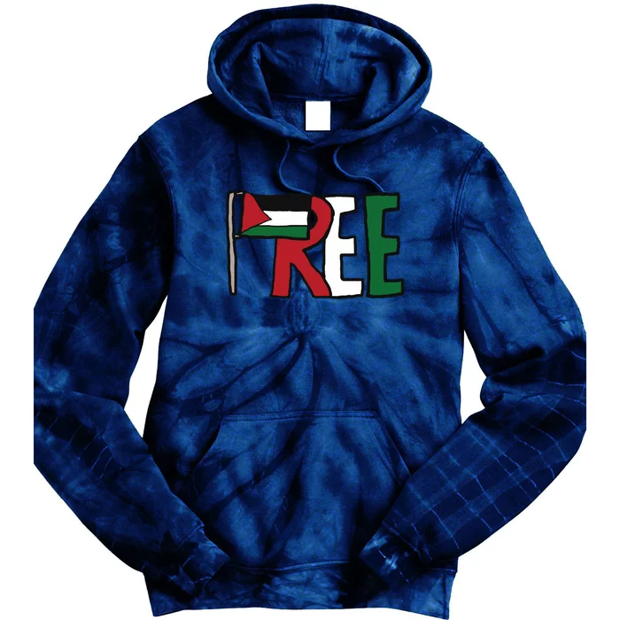 Free Palestine Tie Dye Hoodie