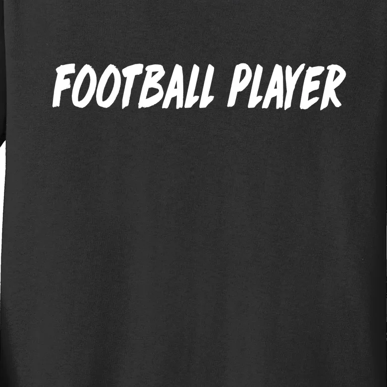 Football Player Kids Long Sleeve Shirt