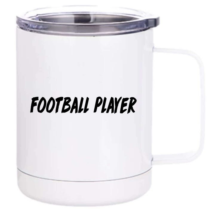 Football Player Front & Back 12oz Stainless Steel Tumbler Cup