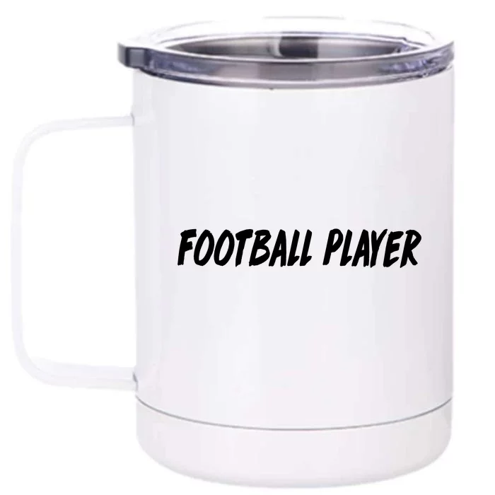 Football Player Front & Back 12oz Stainless Steel Tumbler Cup