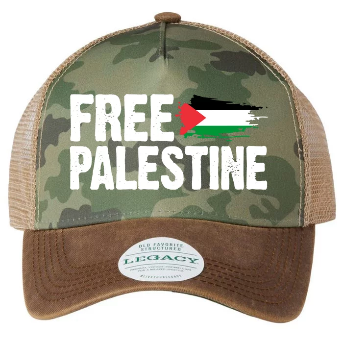 Free Palestine Flag Legacy Tie Dye Trucker Hat