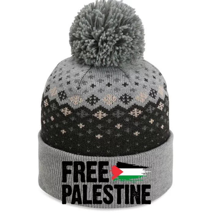 Free Palestine Flag The Baniff Cuffed Pom Beanie