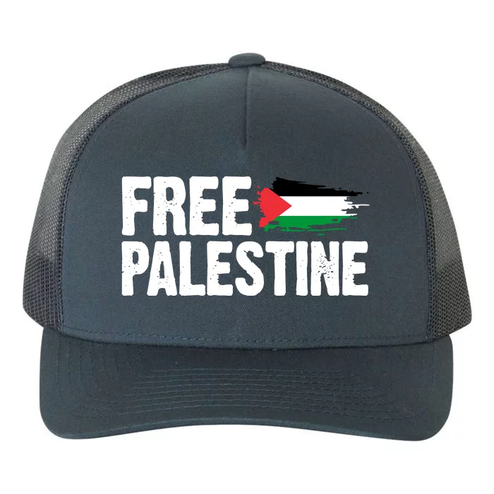 Free Palestine Flag Yupoong Adult 5-Panel Trucker Hat