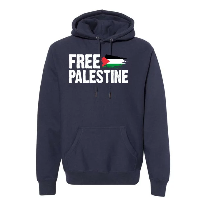 Free Palestine Flag Premium Hoodie