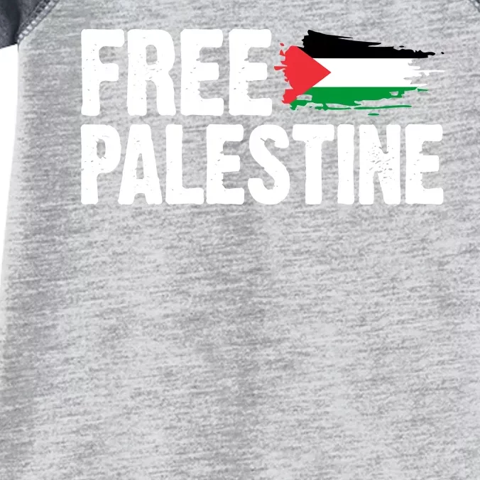 Free Palestine Flag Infant Baby Jersey Bodysuit