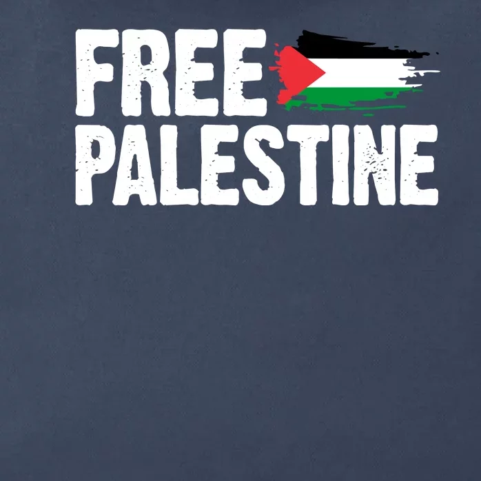 Free Palestine Flag Zip Tote Bag