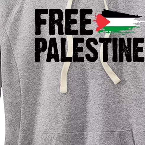 Free Palestine Flag Women's Fleece Hoodie