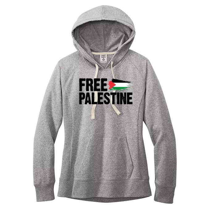 Free Palestine Flag Women's Fleece Hoodie