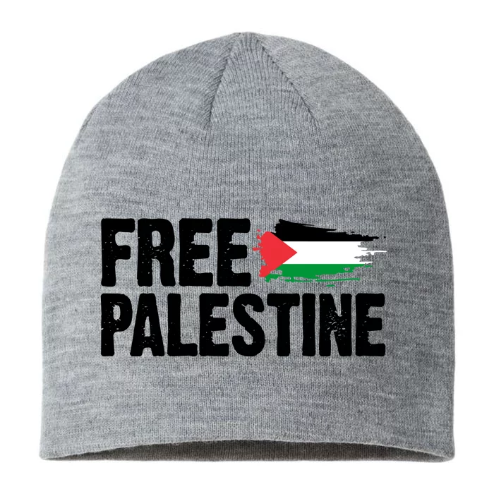 Free Palestine Flag 8 1/2in Sustainable Knit Beanie