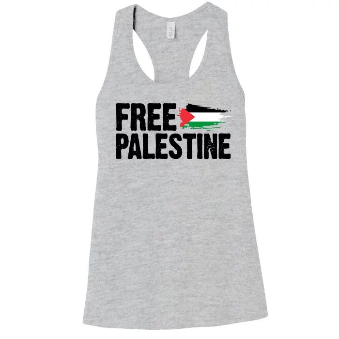 Free Palestine Flag Women's Racerback Tank