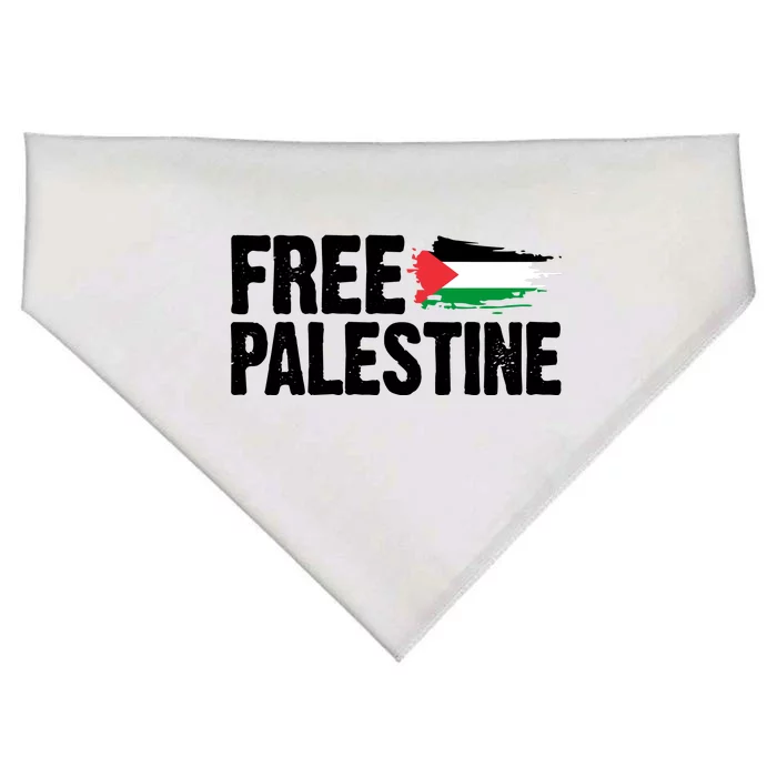 Free Palestine Flag USA-Made Doggie Bandana