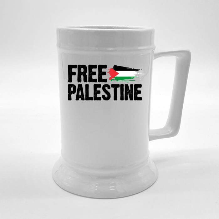 Free Palestine Flag Front & Back Beer Stein