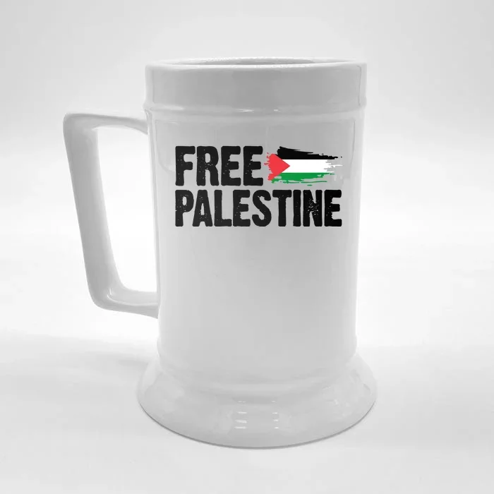 Free Palestine Flag Front & Back Beer Stein