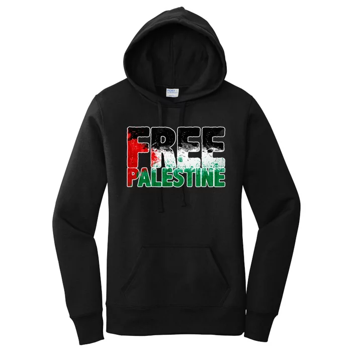 Free Palestine Women's Pullover Hoodie