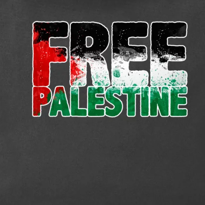 Free Palestine Zip Tote Bag