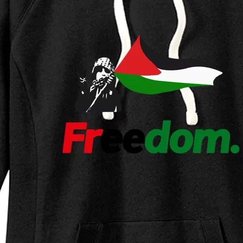 Free Palestine Freedom Women's Fleece Hoodie