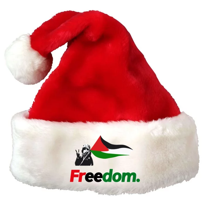 Free Palestine Freedom Premium Christmas Santa Hat