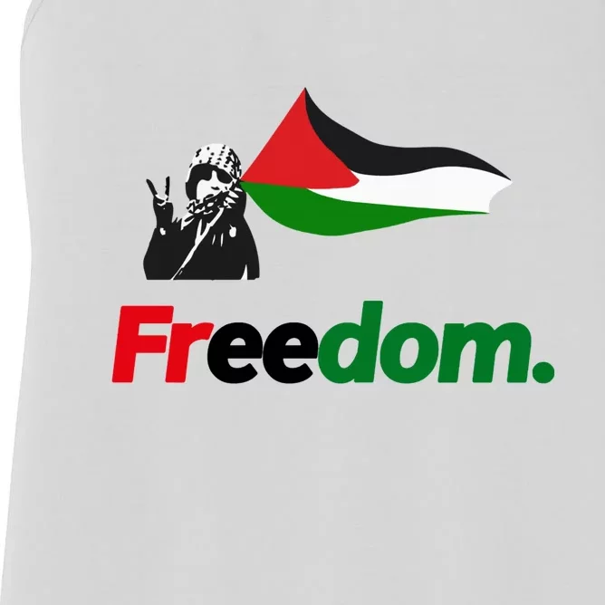 Free Palestine Freedom Women's Racerback Tank