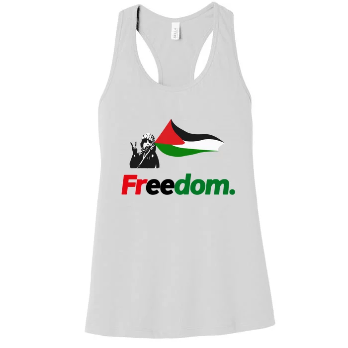 Free Palestine Freedom Women's Racerback Tank