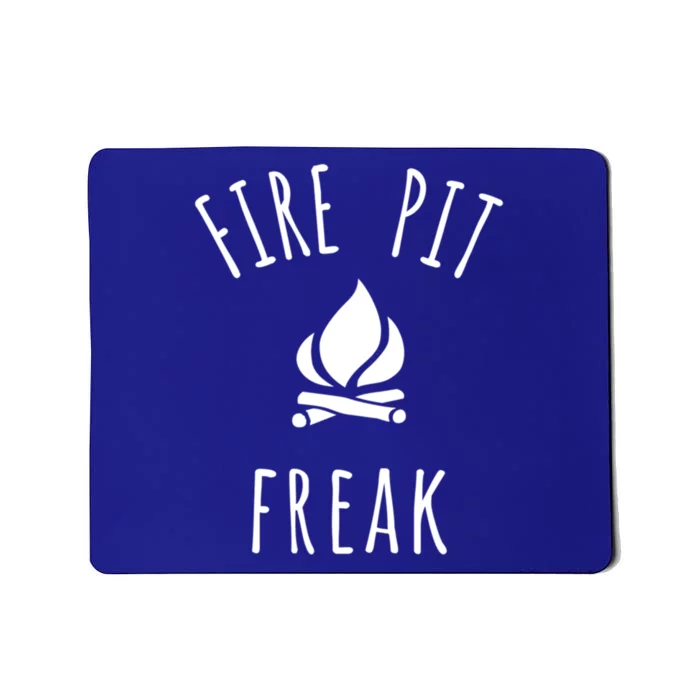 Fire Pit Freak Crazy Funny Gift Idea With Campfire Flames Great Gift Mousepad