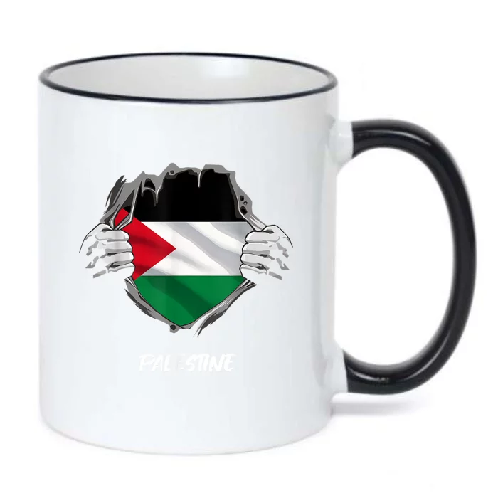 Free Palestine Freedom Black Color Changing Mug