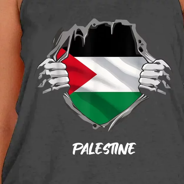 Free Palestine Freedom Women's Knotted Racerback Tank