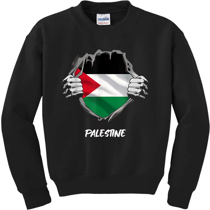 Free Palestine Freedom Kids Sweatshirt