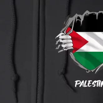 Free Palestine Freedom Full Zip Hoodie