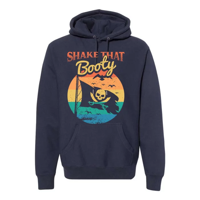 Funny Pirate Freebooter Buccaneer Caribbean Adventure Premium Hoodie