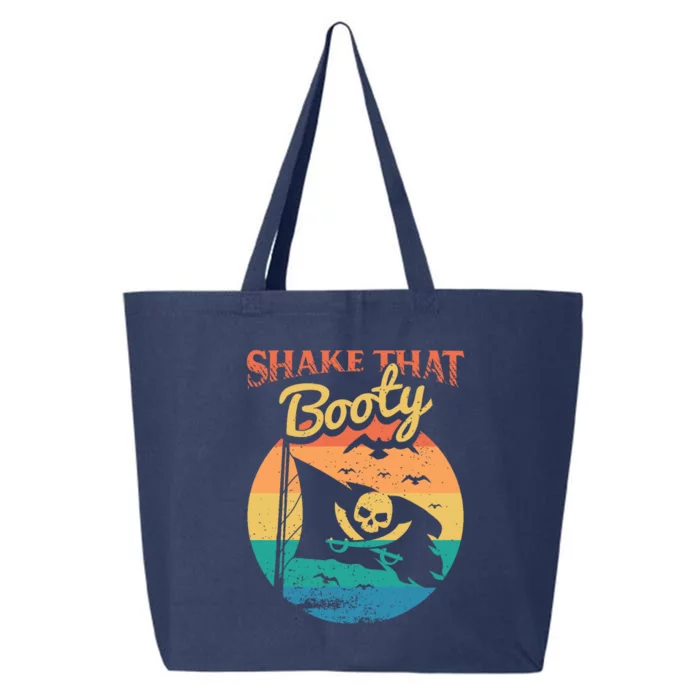 Funny Pirate Freebooter Buccaneer Caribbean Adventure 25L Jumbo Tote