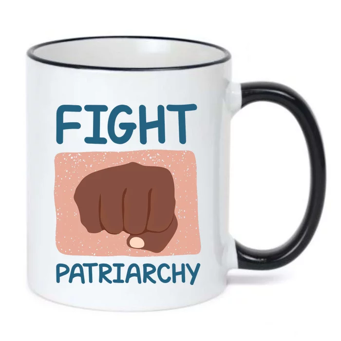 Fight Patriarchy Black Color Changing Mug