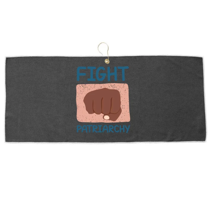 Fight Patriarchy Large Microfiber Waffle Golf Towel