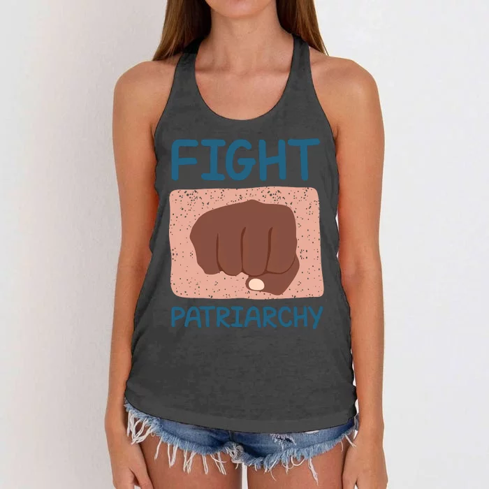 Fight Patriarchy Women's Knotted Racerback Tank