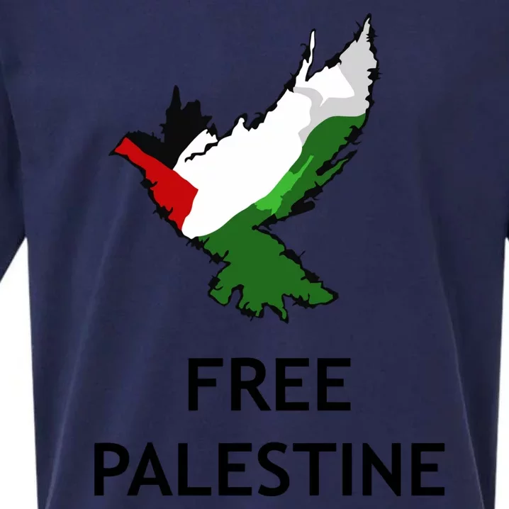 Free Palestine Freedom Sueded Cloud Jersey T-Shirt