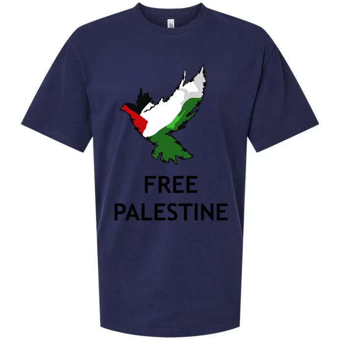 Free Palestine Freedom Sueded Cloud Jersey T-Shirt