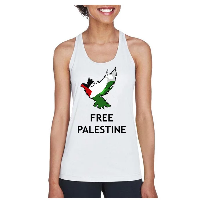 Free Palestine Freedom Women's Racerback Tank