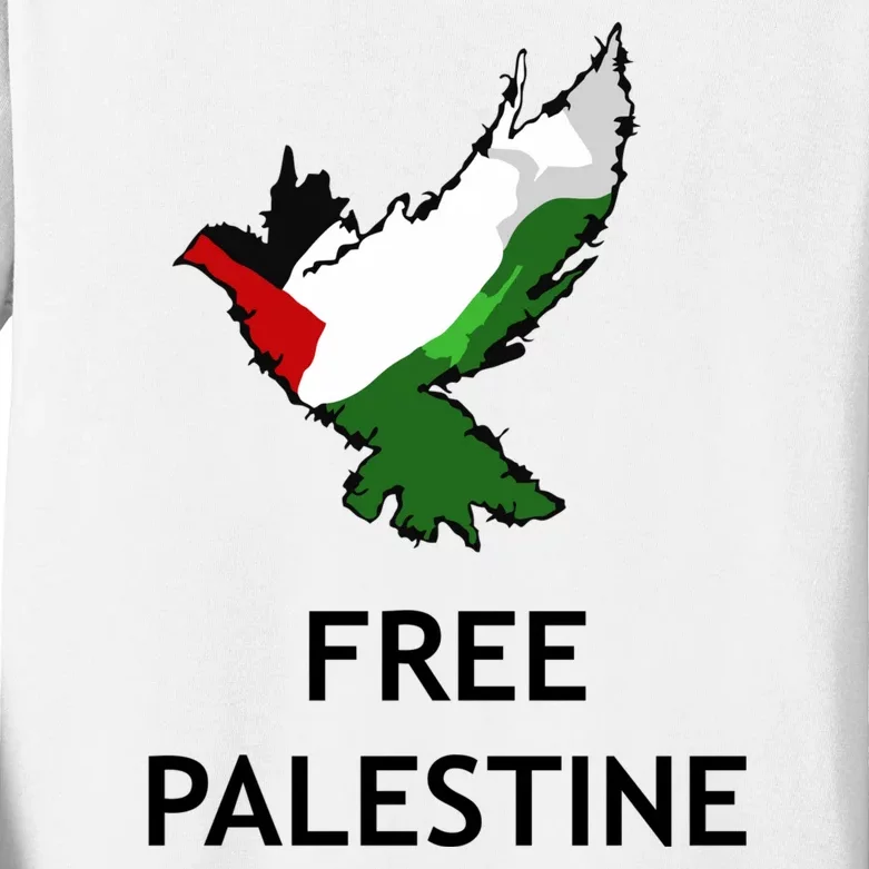 Free Palestine Freedom Kids Long Sleeve Shirt