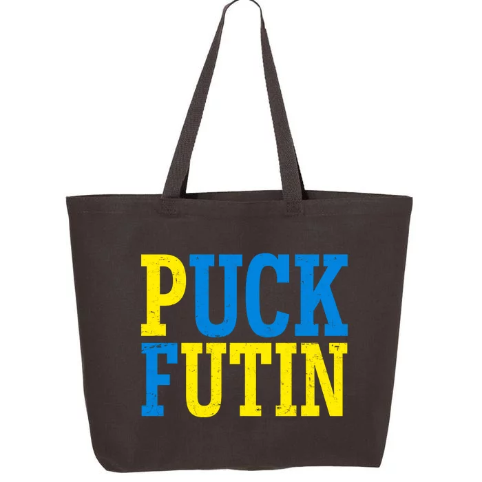 Funny Puck Futin Stand WIth Ukraine 25L Jumbo Tote