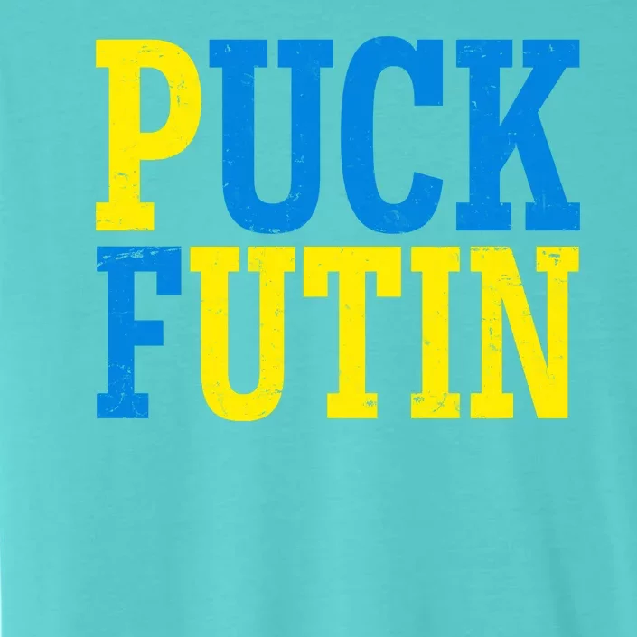 Funny Puck Futin Stand WIth Ukraine ChromaSoft Performance T-Shirt