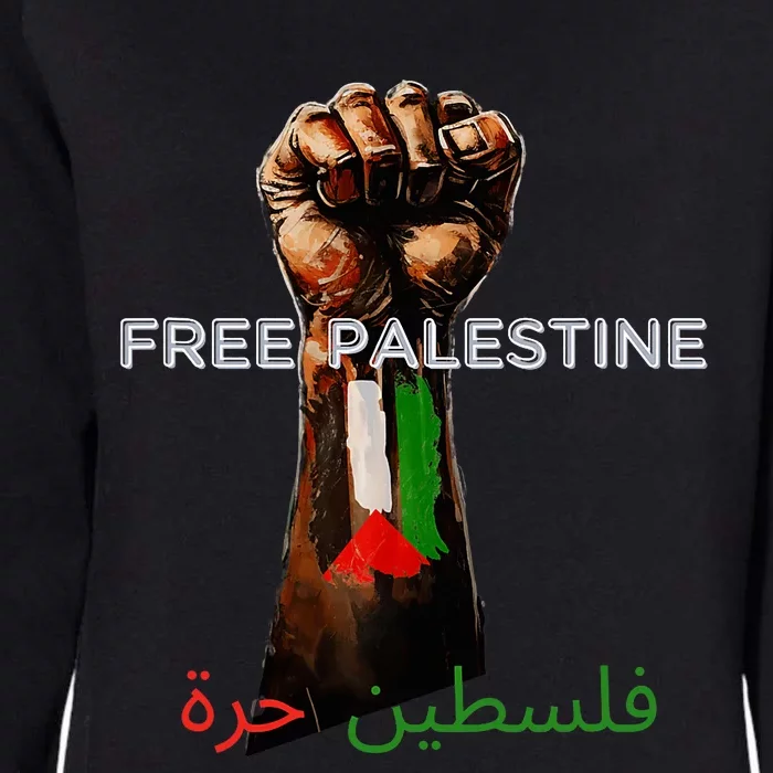 Free Palestine Flag Palestinian Save Gaza Strip Womens California Wash Sweatshirt