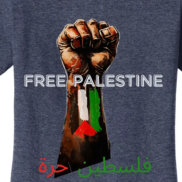 Free Palestine Flag Palestinian Save Gaza Strip Women's T-Shirt