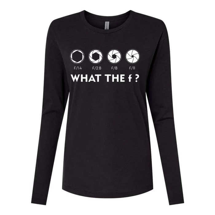 Funny Photography F Stop Lens Camera Lover Photographer Gift Womens Cotton Relaxed Long Sleeve T-Shirt