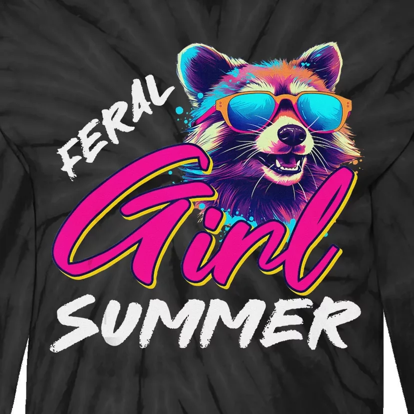 Funny Possum Feral Girl Party Vacation Summer Tank Top Tie-Dye Long Sleeve Shirt