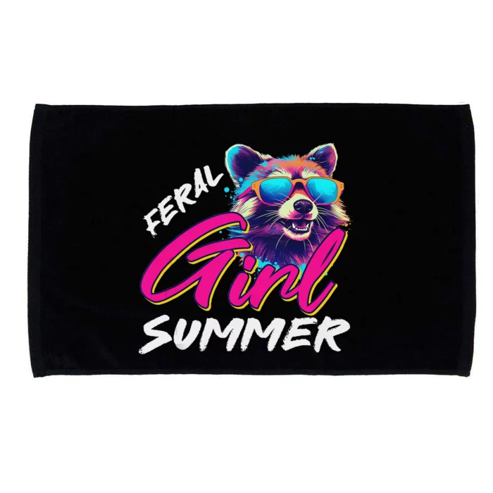 Funny Possum Feral Girl Party Vacation Summer Tank Top Microfiber Hand Towel