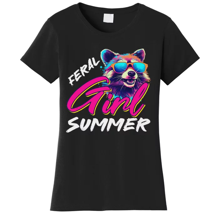 Funny Possum Feral Girl Party Vacation Summer Tank Top Women's T-Shirt