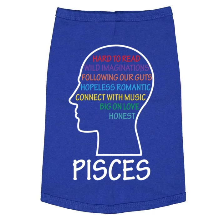 Funny Pisces Facts Birthday Mind Horoscope Gift Doggie Tank